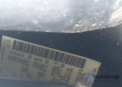 2019 Nissan Murano Sl из США, поврежденный, VIN 5N1AZ2MS7KN108103